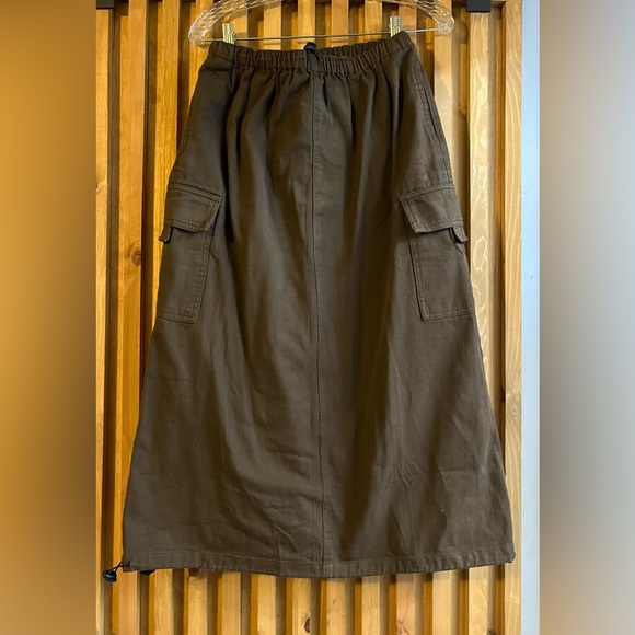 Signature8 Dark Brown Midi Skirt - Picture 1 of 5